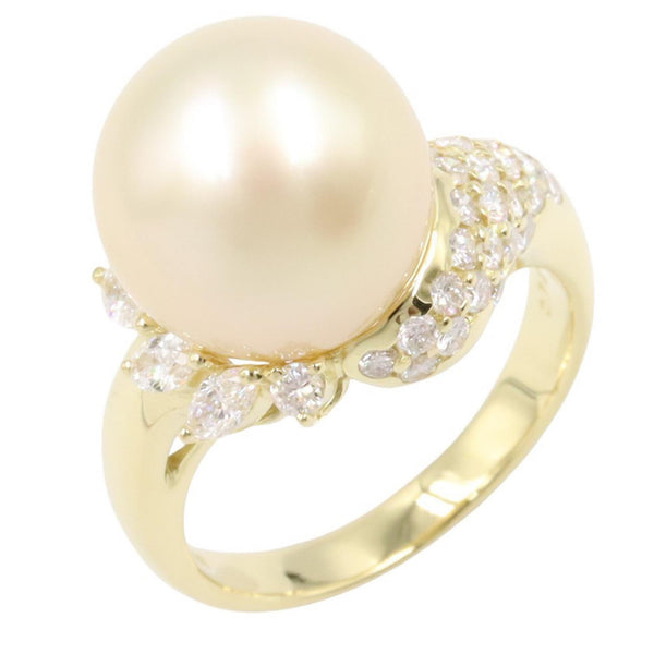 JEWELRY Au750 Diamond Pearl Ring