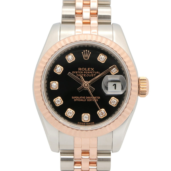 Rolex Datejust Au750 Pink Gold Stainless Steel