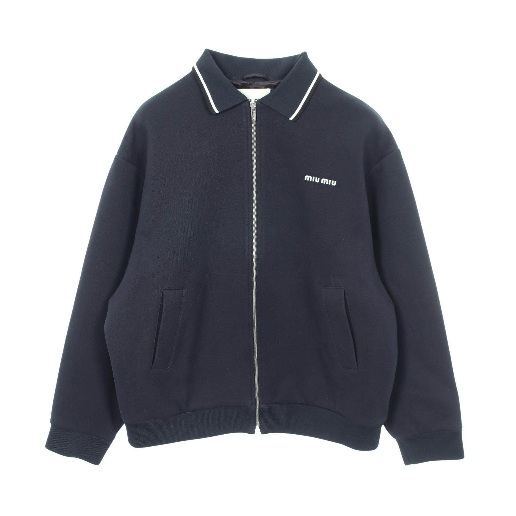 Miu Miu Bonded Pique Technical Jersey Jacket