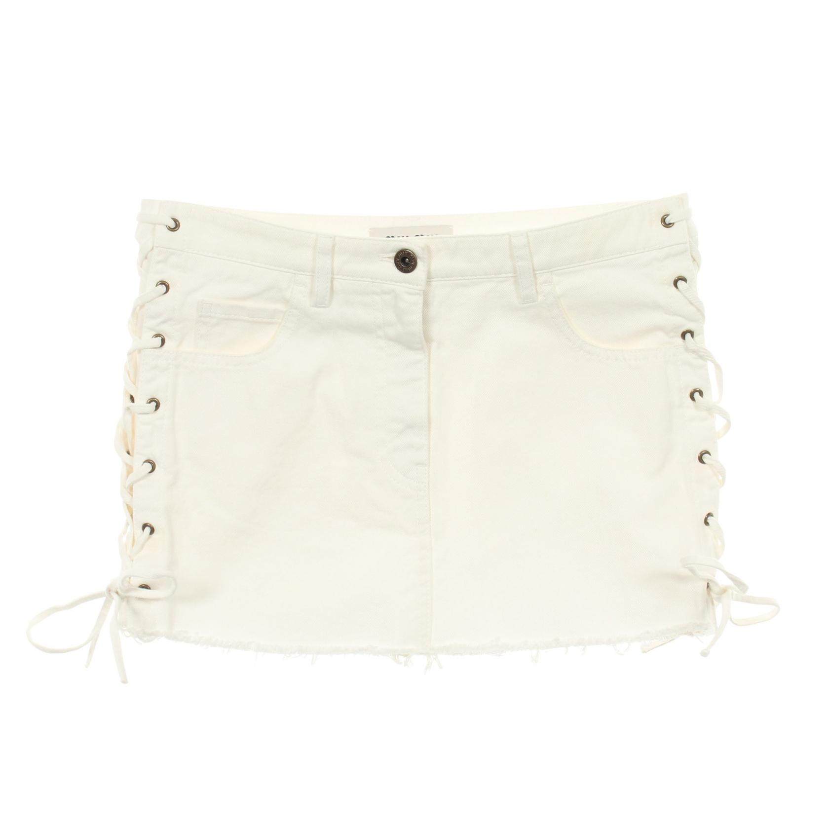 Miu Miu Cotton Mini Skirt