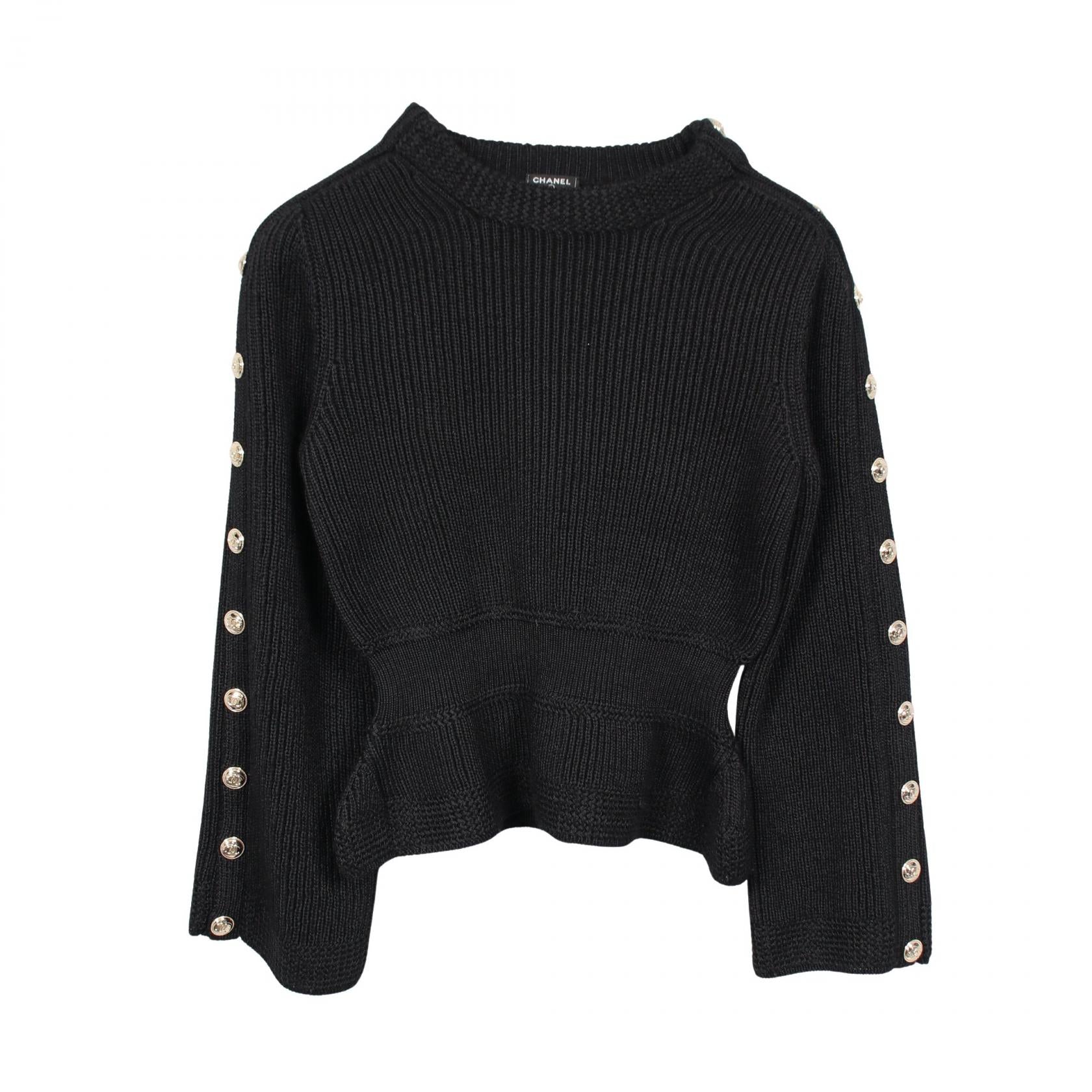 Chanel Button Knit Top