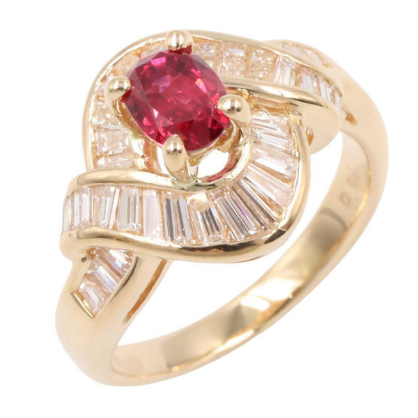 JEWELRY Au750 Ruby Diamond Ring