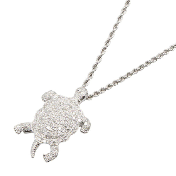 JEWELRY Au750 White Gold Diamond Necklace