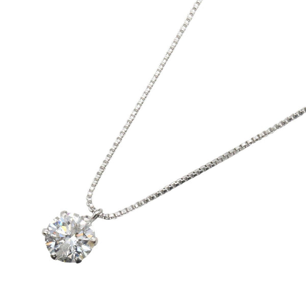 Pt900 Platinum Diamond Necklace