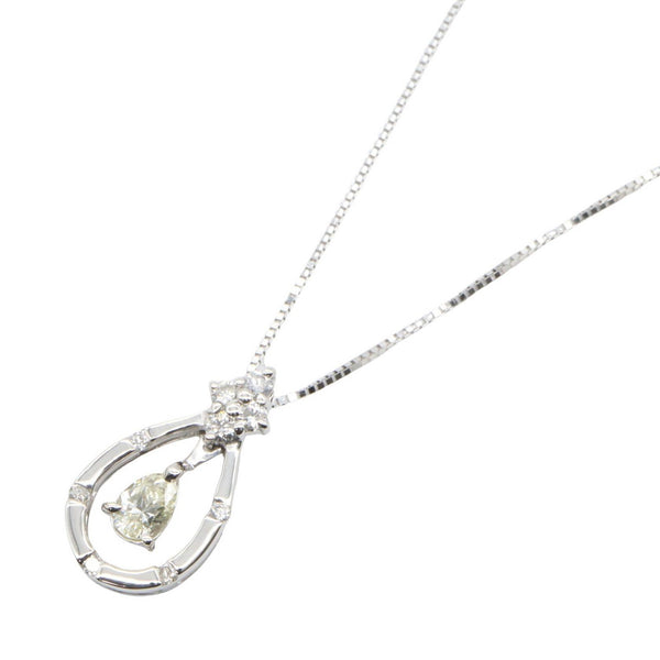 K18WG Au750 Diamond Necklace