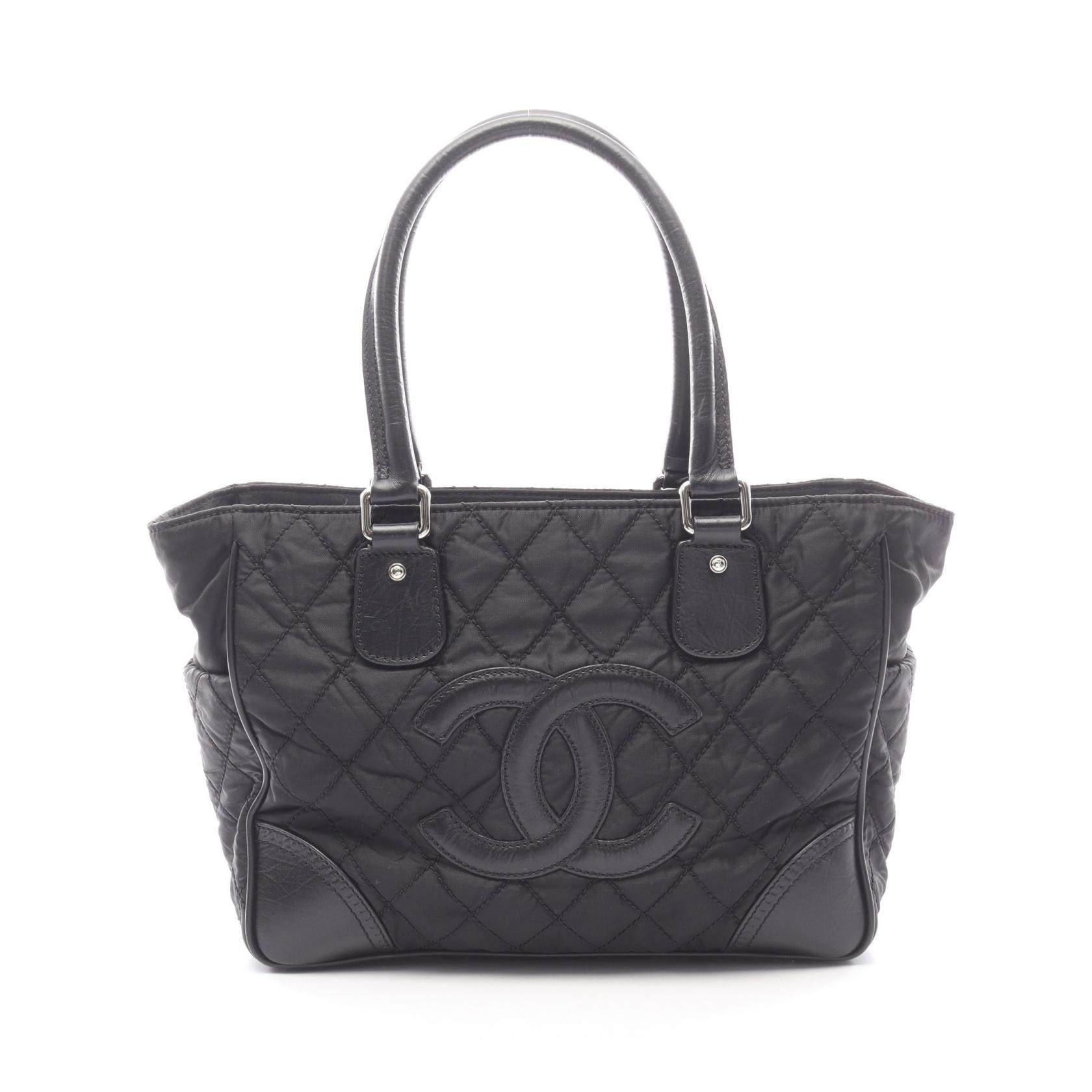 Chanel Paris New York Line Nylon Leather Tote Bag