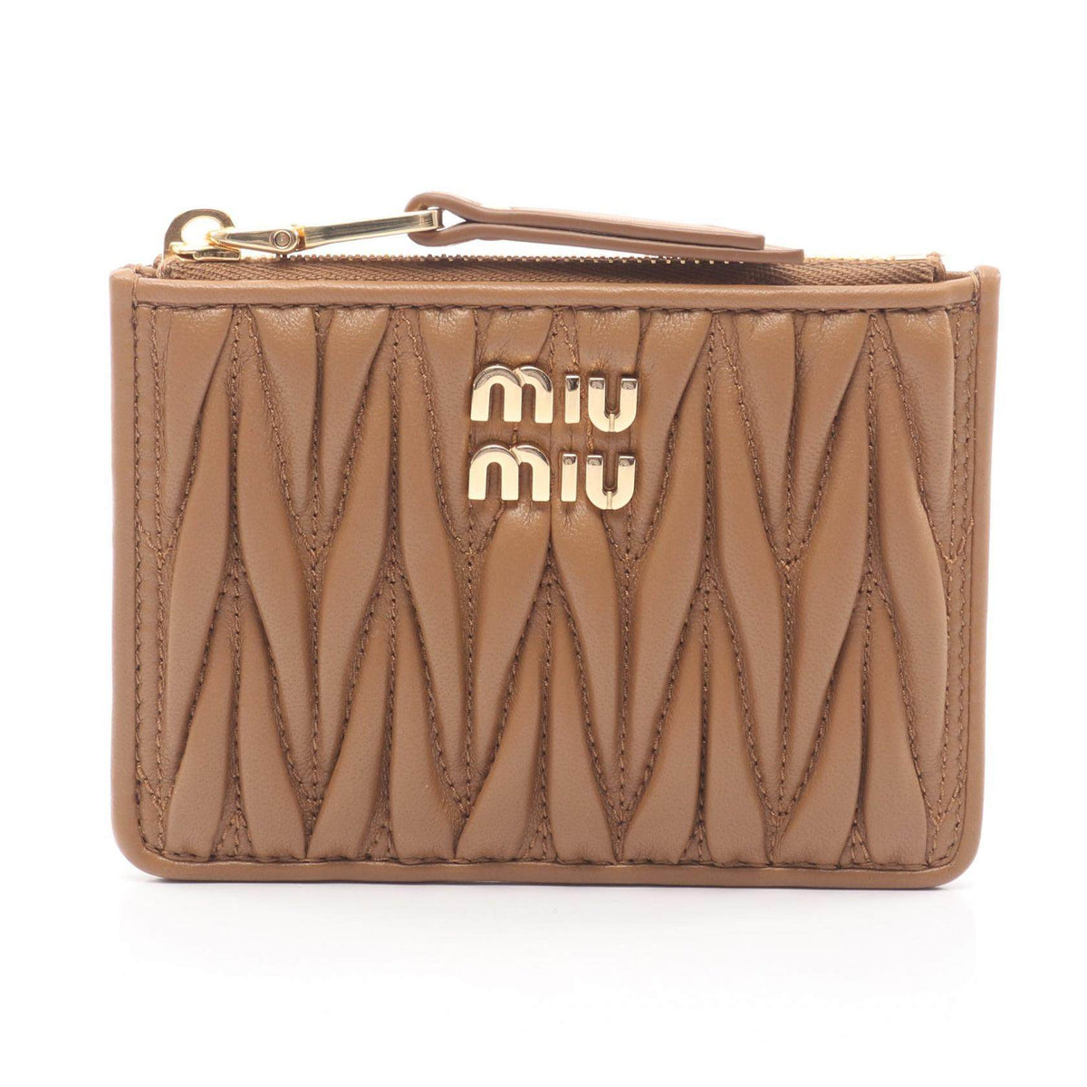 Miu Miu MATELASSE MIU Leather Card Case