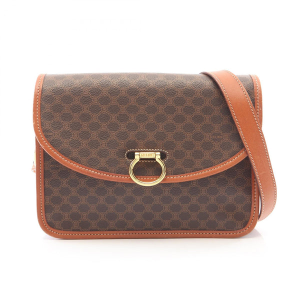 CELINE Macadam Coated Canvas Shoulder Bag