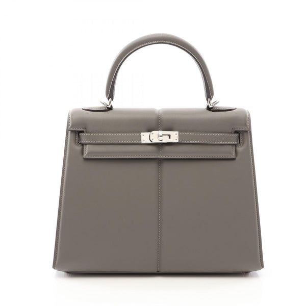 Hermes Kelly25 Padded Gris Meyer Veau Swift