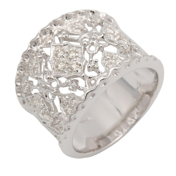 K18WG Diamond Ring