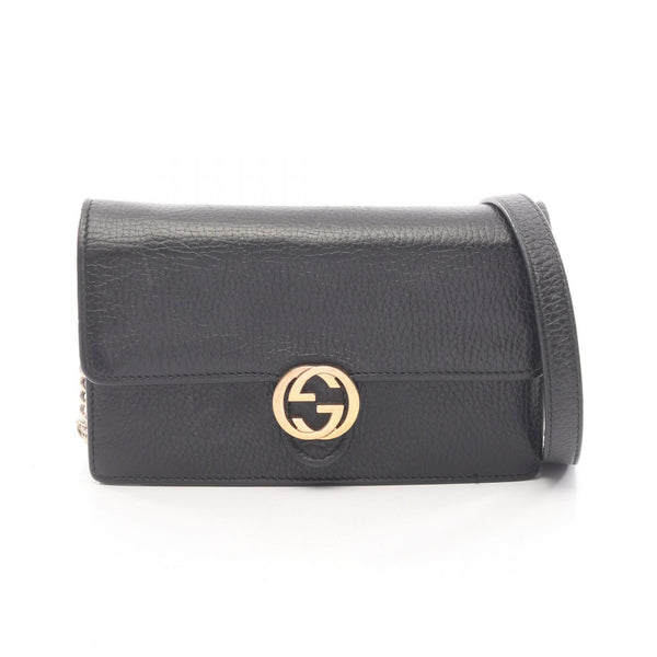 Gucci Interlocking G Leather Shoulder Bag
