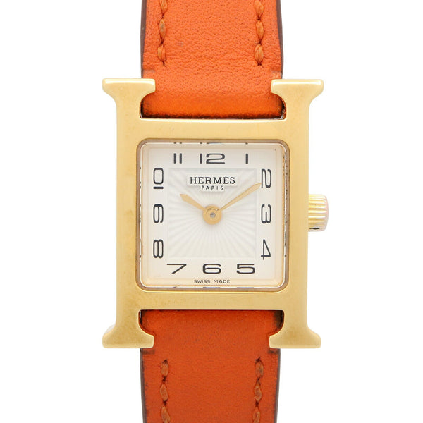Hermes H Watch Mini Gold Plated Watch