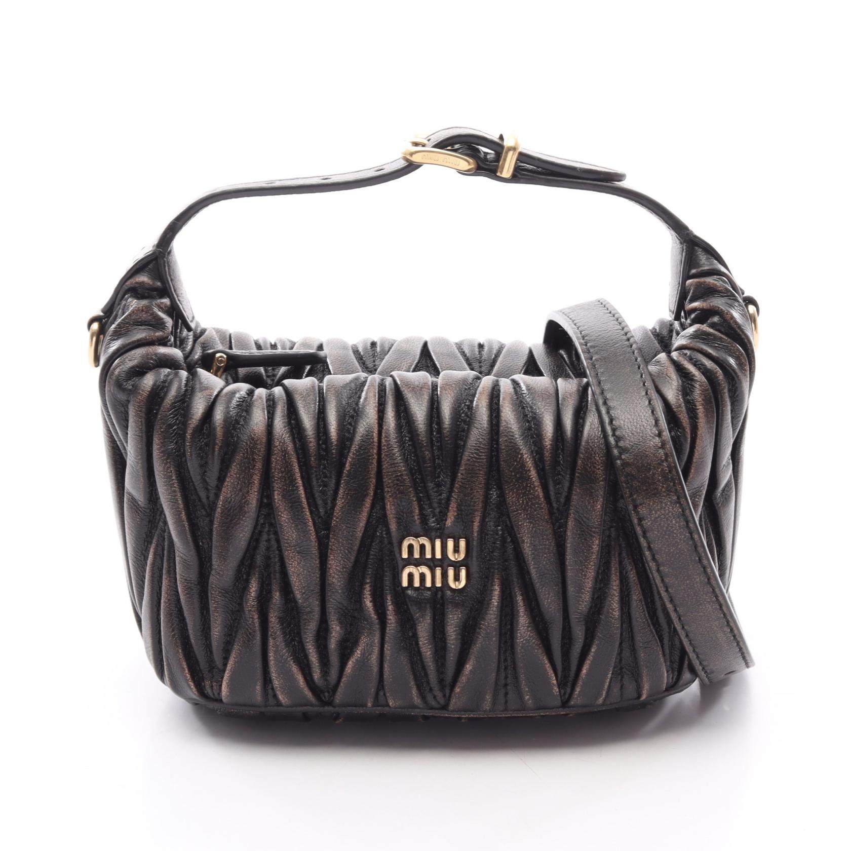 Miu Miu Matelassé leather 2way handbag