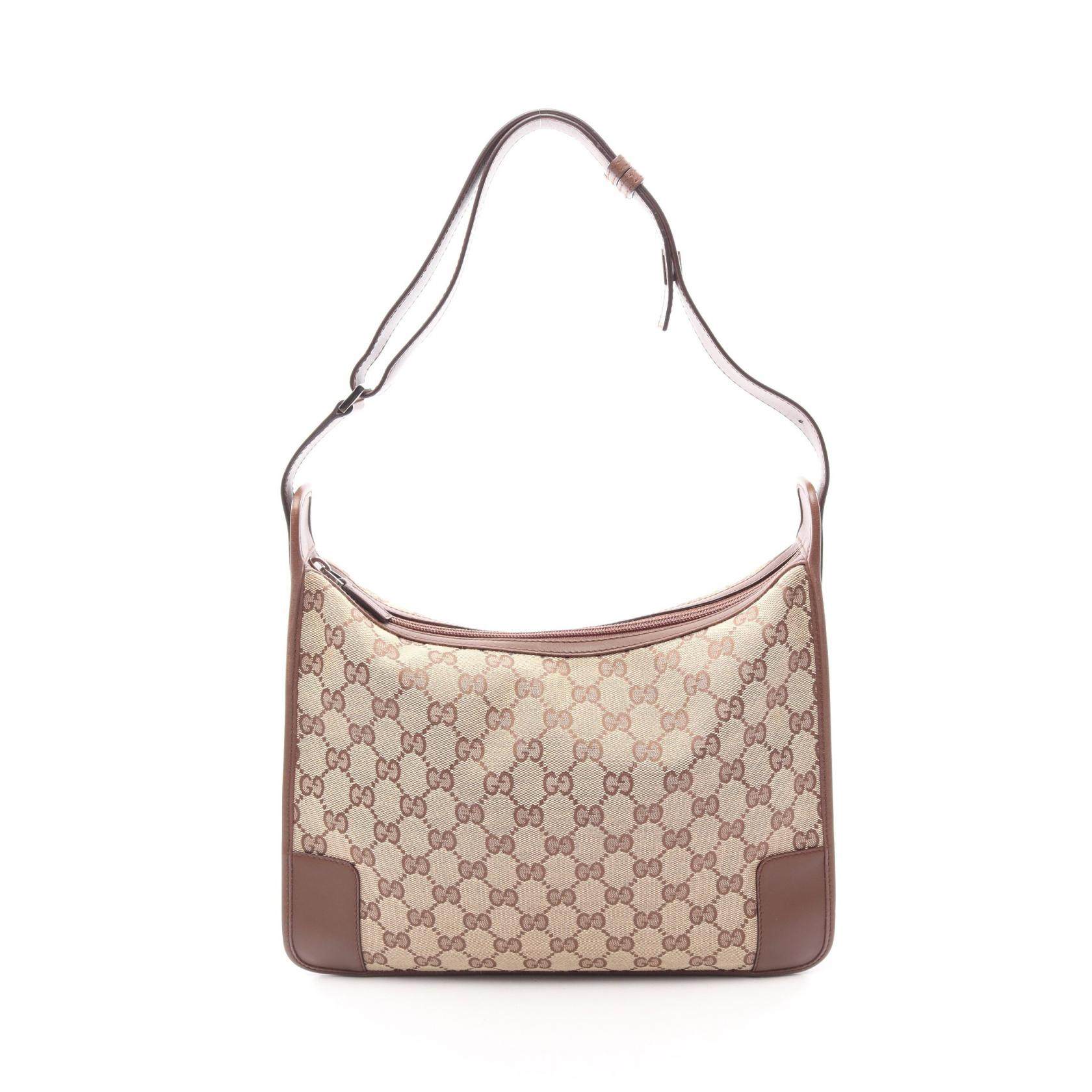Gucci GG Canvas Leather Shoulder Bag