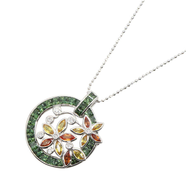 JEWELRY Sapphire Diamond Necklace