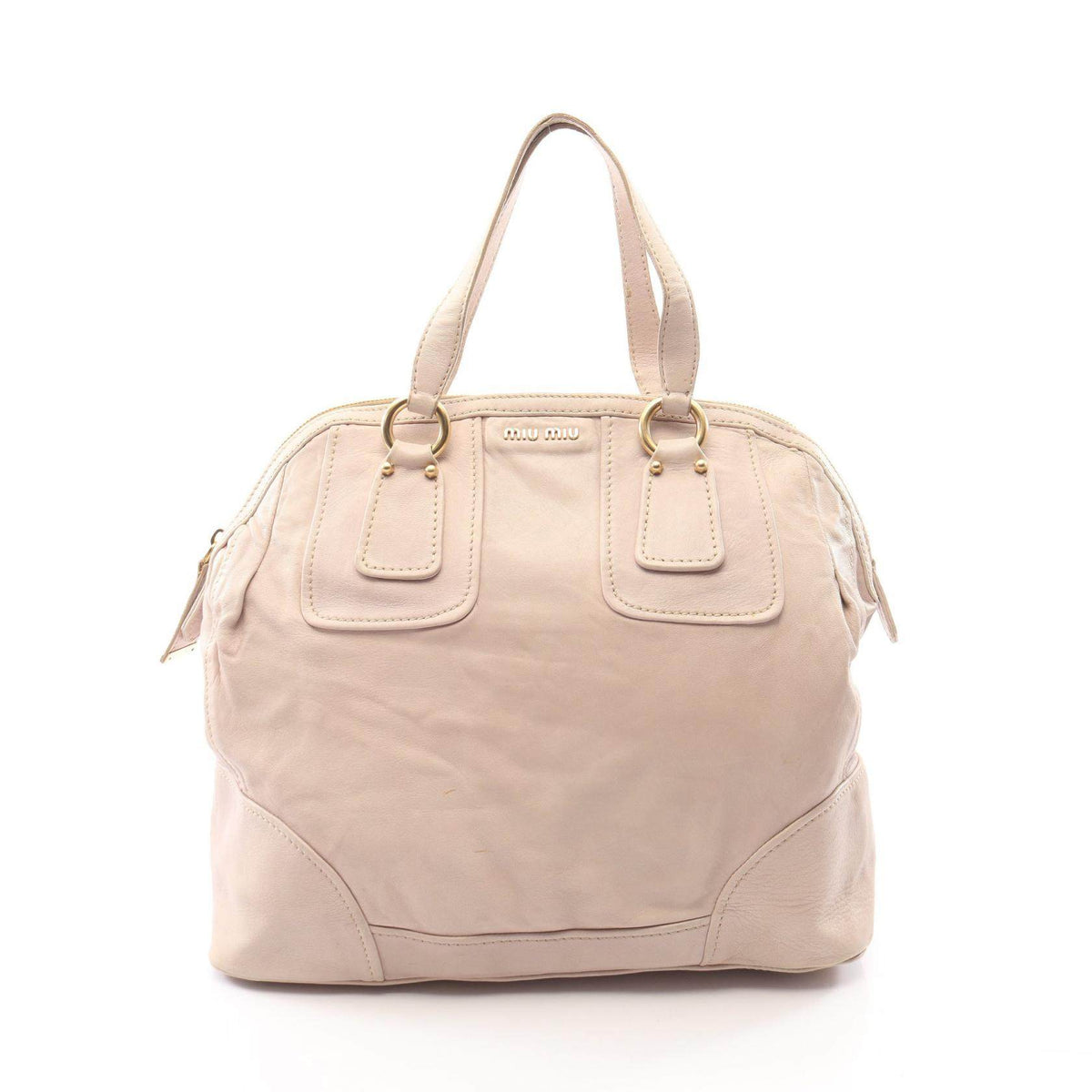 Miu Miu Leather Boston Bag