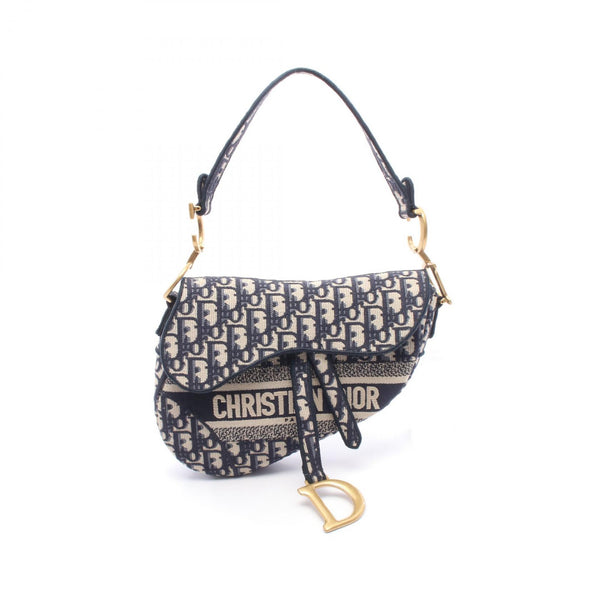 Christian Dior Saddle Oblique Canvas Handbag
