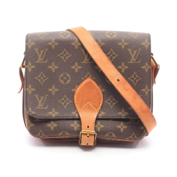 Louis Vuitton Cartouchiere MM Monogram Coated Canvas Shoulder Bag