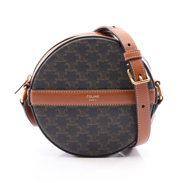 Celine Triomphe Coated Canvas Shoulder Bag