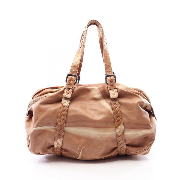 Bottega Veneta Intrecciato Leather Boston Bag