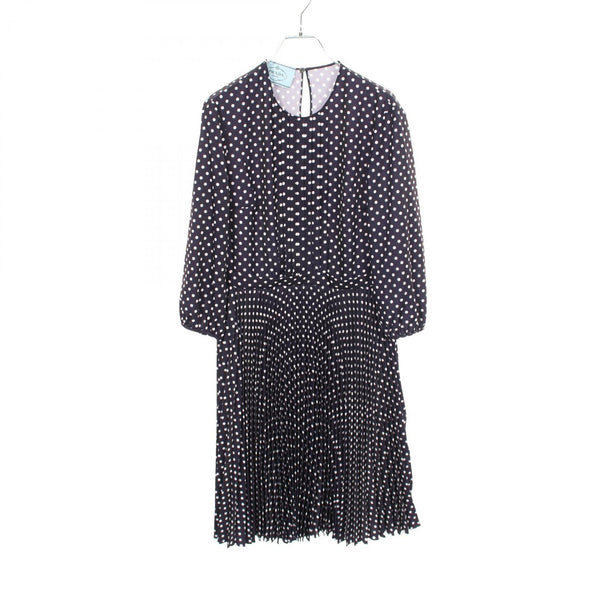 Prada Pleated Dot Dress
