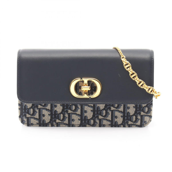 Dior MISS CARO Oblique Jacquard Canvas Leather Shoulder Bag