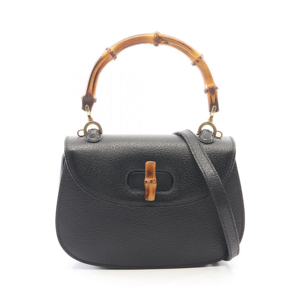 Gucci Bamboo 2way Leather Handbag