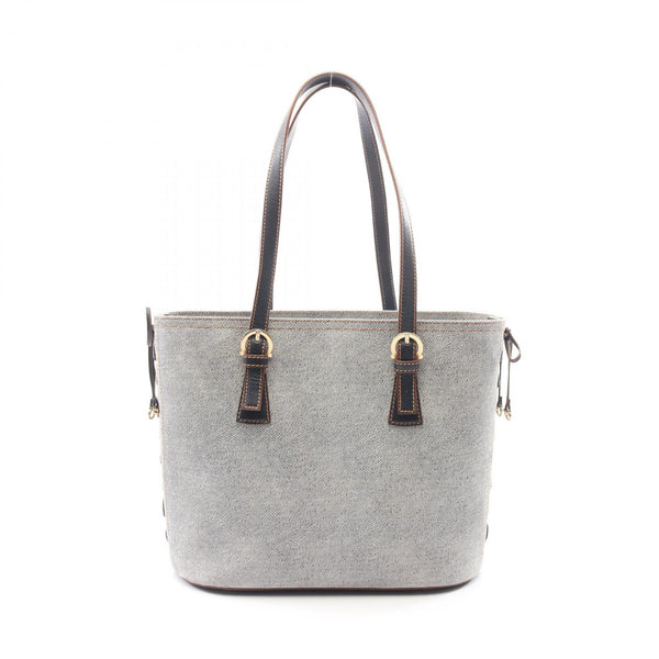 Salvatore Ferragamo Denim Leather Tote Bag