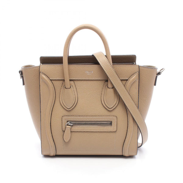 CELINE Luggage Nano Shopper Leather 2way Bag