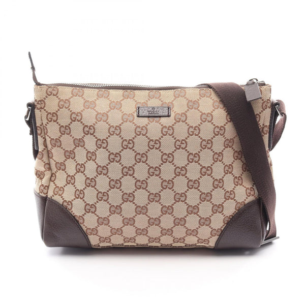 Gucci GG Canvas Leather Shoulder Bag