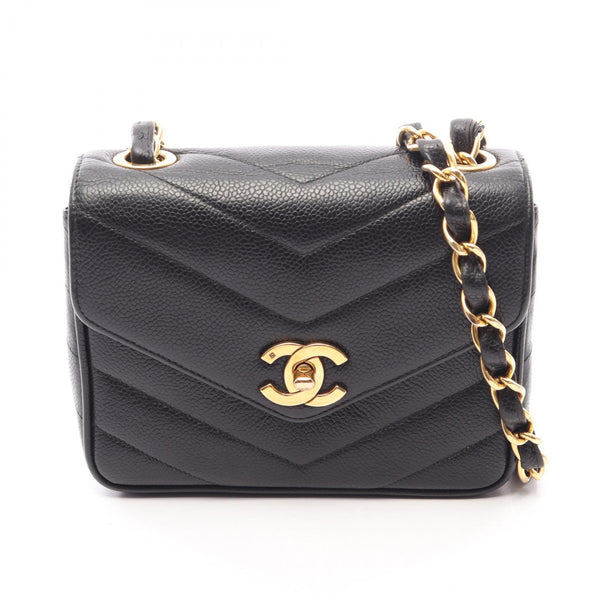 Chanel Chevron V Stitch Calf Mini Shoulder Bag
