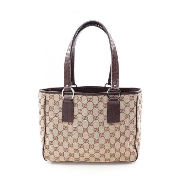 Gucci Canvas Leather Tote Bag