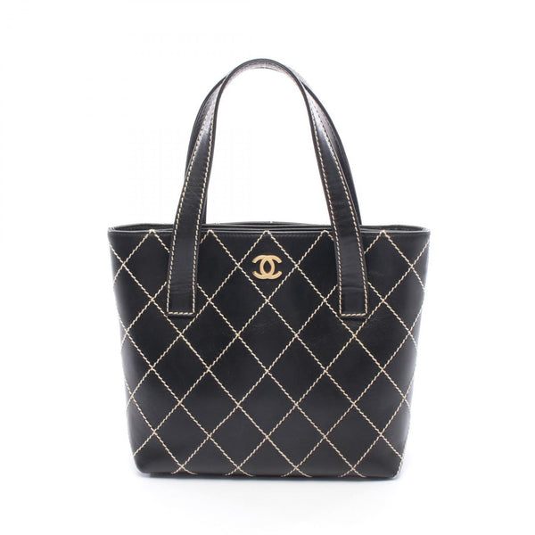 CHANEL Wild Stitch Leather Tote Bag