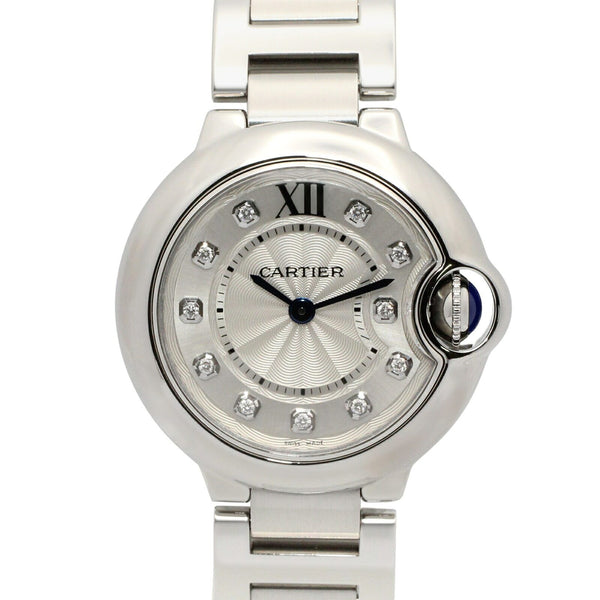Cartier Ballon Bleu SM Stainless Steel Diamond