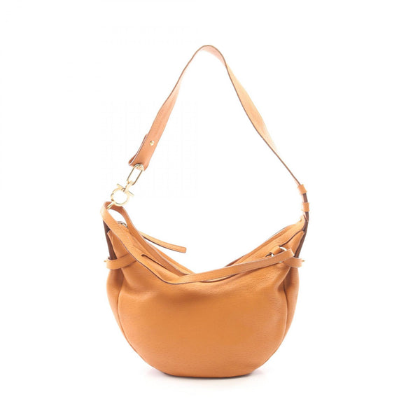 Salvatore Ferragamo Gancini Leather Shoulder Bag