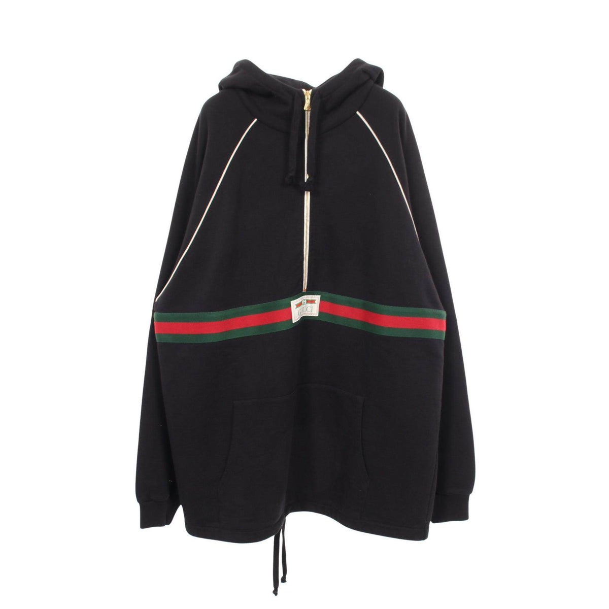 Gucci Web Shelly Line Cotton Hoodie