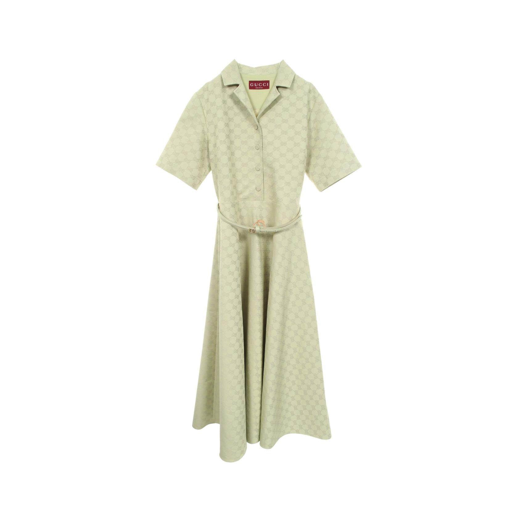 Gucci GG Pattern Cotton Polyester Dress