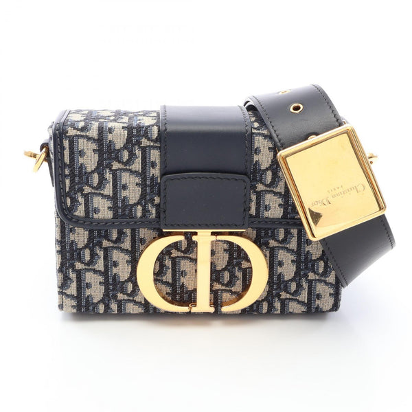 Dior 30 MONTAIGNE Oblique Jacquard canvas leather shoulder bag