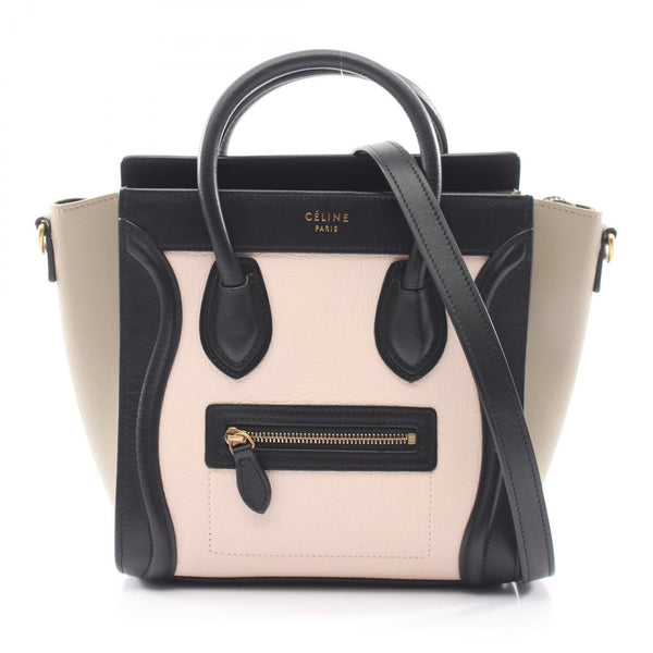 CELINE Luggage Nano Shopper Leather 2way Bag