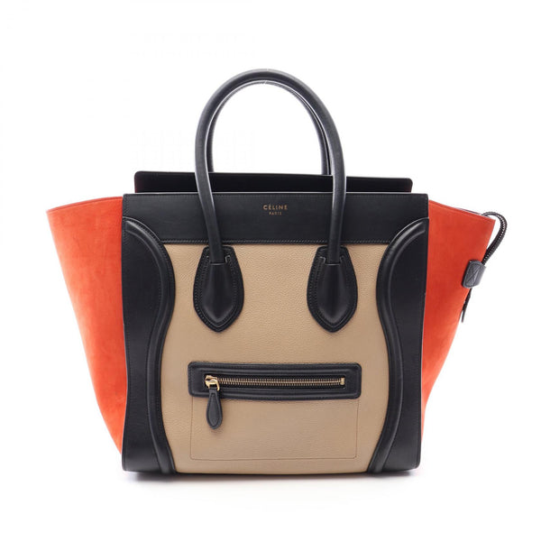 CELINE Luggage Mini Shopper Leather Handbag