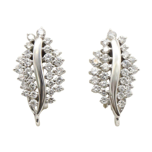 JEWELRY Pt900 Diamond Earrings