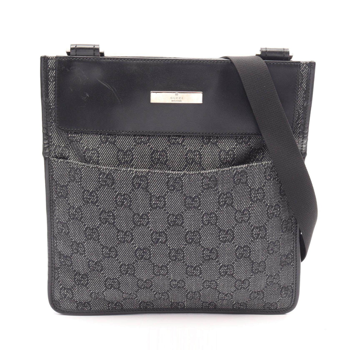 Gucci GG Canvas Leather Shoulder Bag