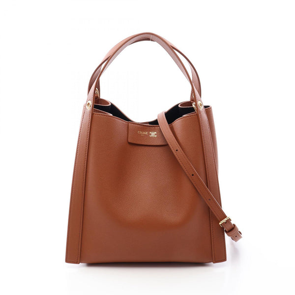 CELINE Small Cuoio Leather 2way Handbag