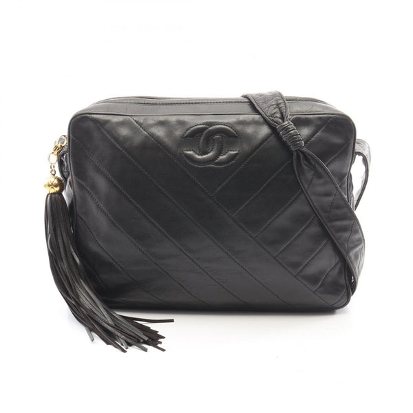CHANEL Coco Mark Lambskin Shoulder Bag