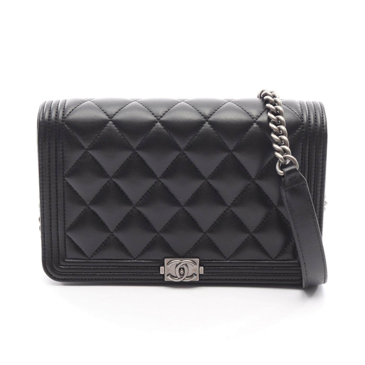 CHANEL Boy Chanel Lambskin Shoulder Bag