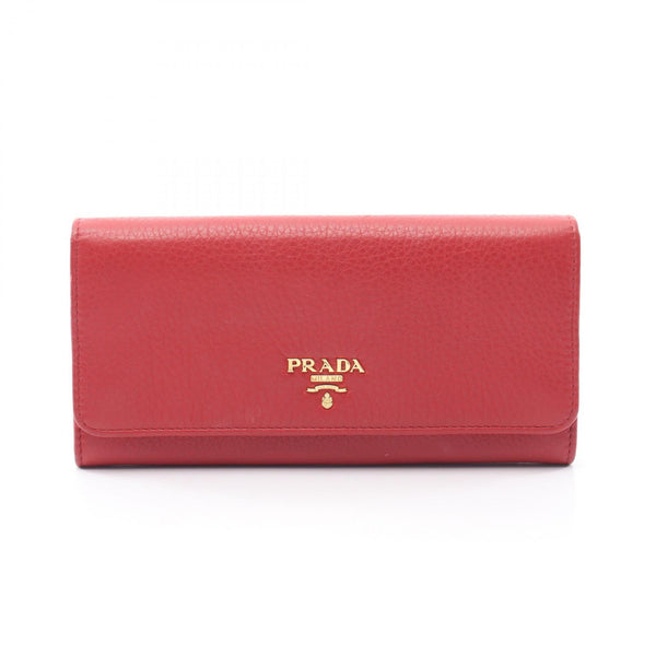 PRADA Leather Long Bifold Wallet