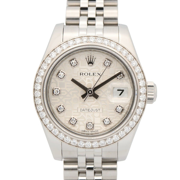 Rolex Datejust Au750 White Gold Stainless Steel Diamond
