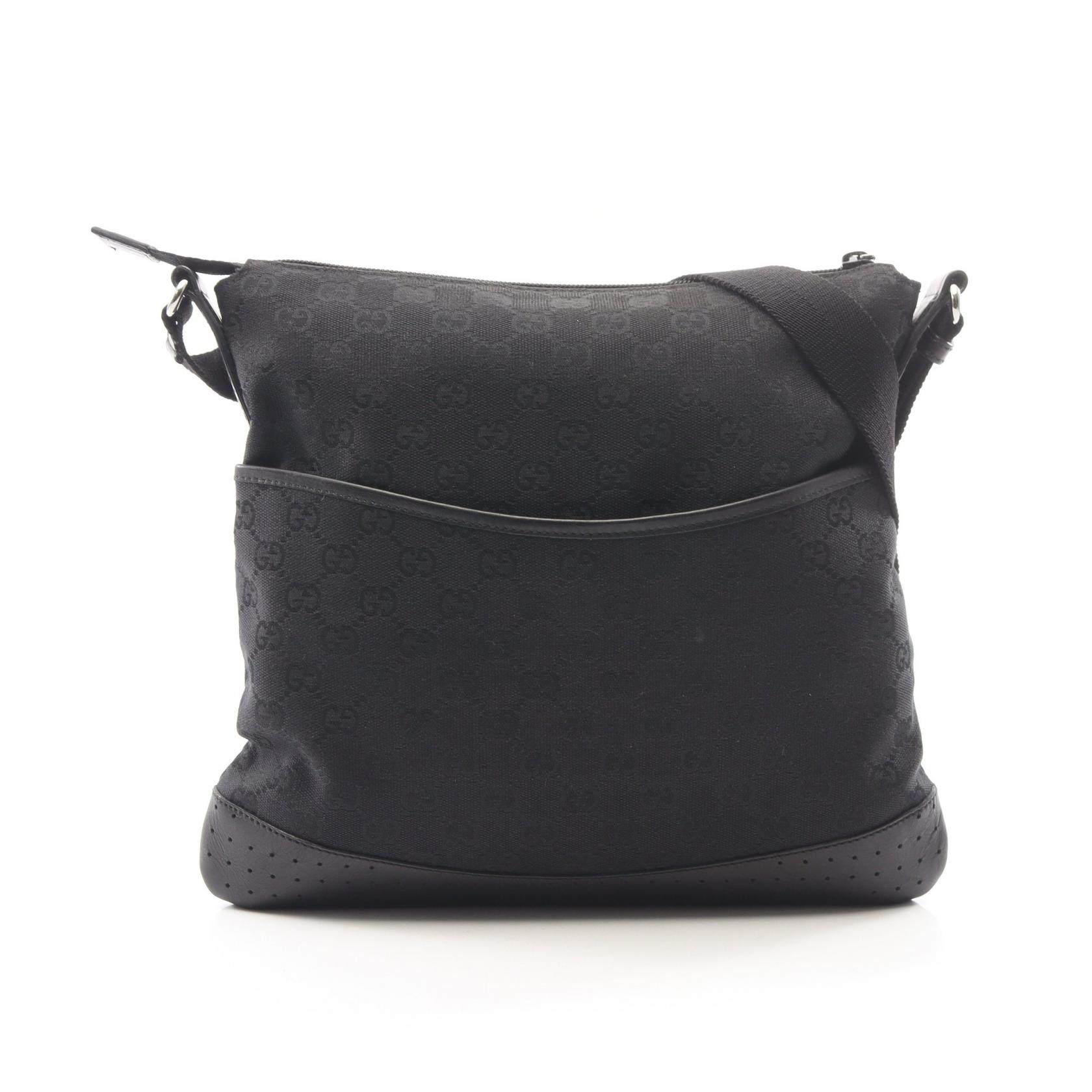 Gucci GG Canvas Leather Shoulder Bag