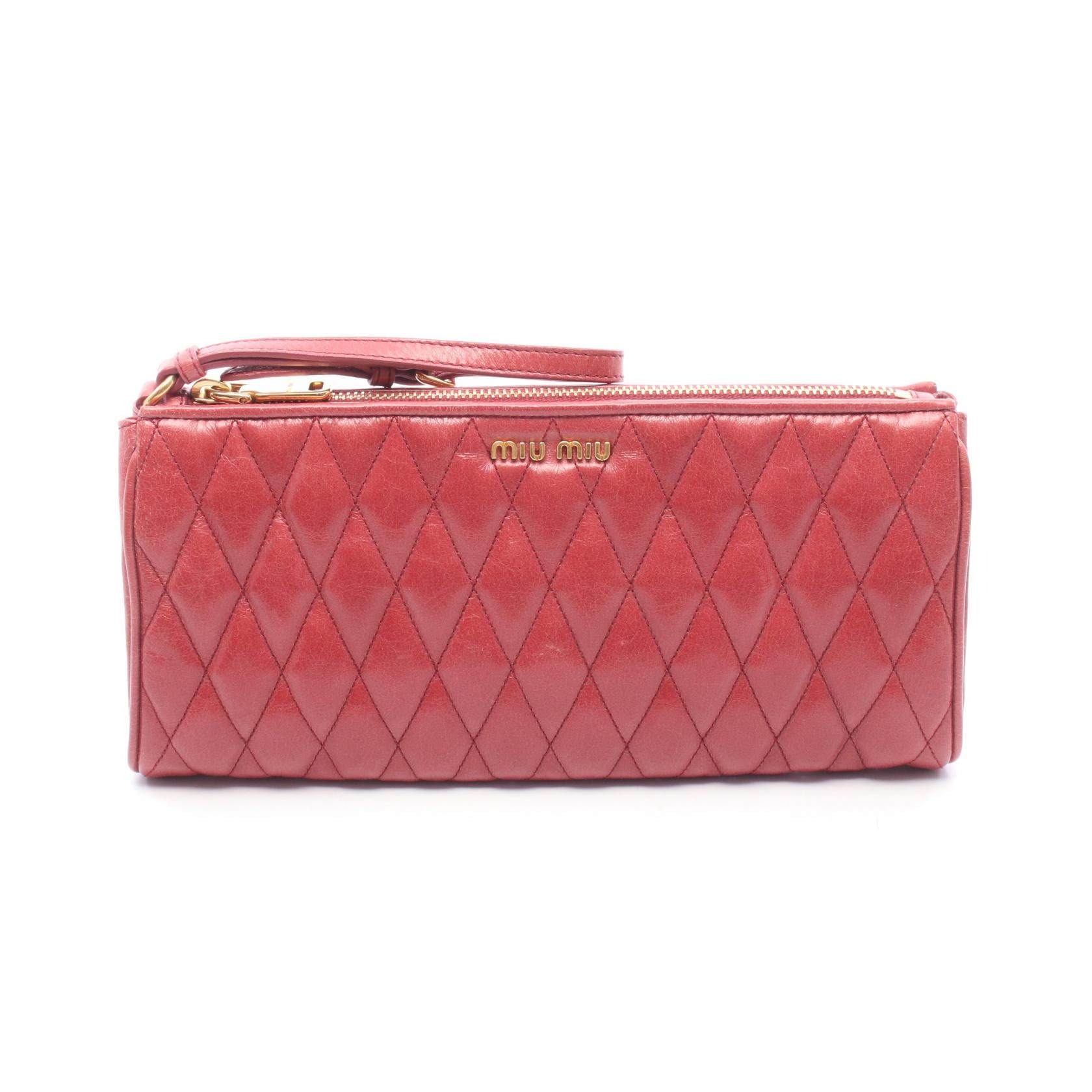 Miu Miu Leather Clutch Bag