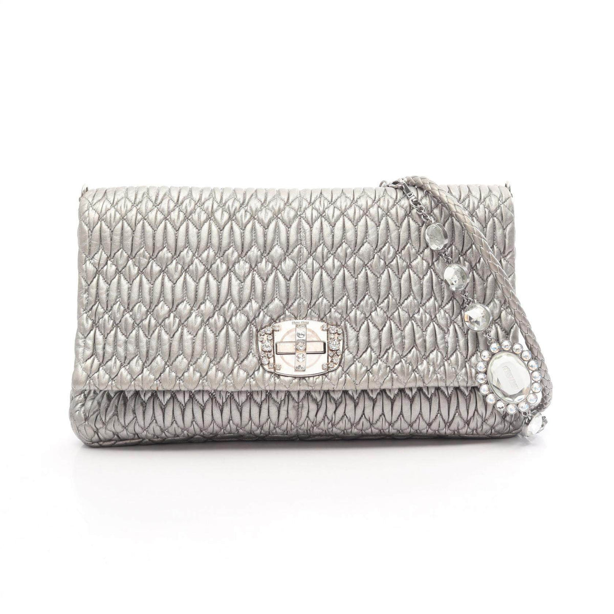 Miu Miu NAPPA CRYSTAL leather 2way shoulder bag